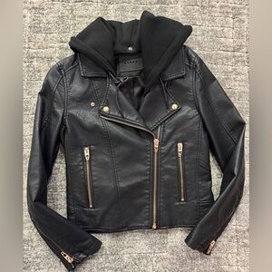Blank NYC Faux Leather Moto Jacket Small